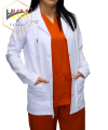 Kısa Boy Klasik Yaka Kadın Doktor Önlüğü
