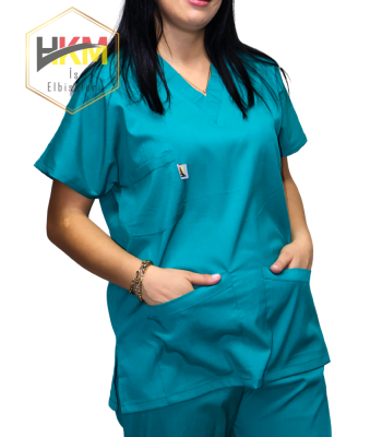 Yeşil Likralı Kadın Cerrahi Takım