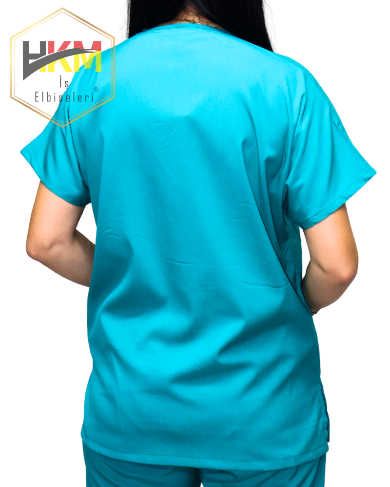 Yeşil Likralı Kadın Cerrahi Tek Üst