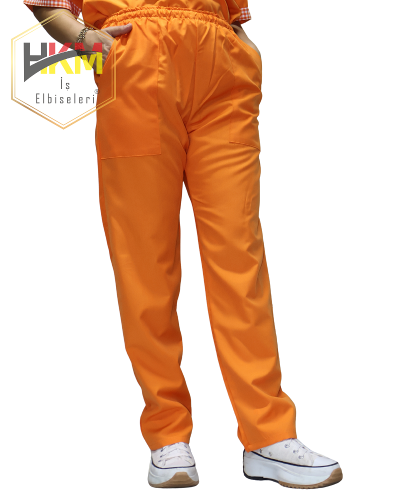 Turuncu-Kareli Alpaka Kadın Takım