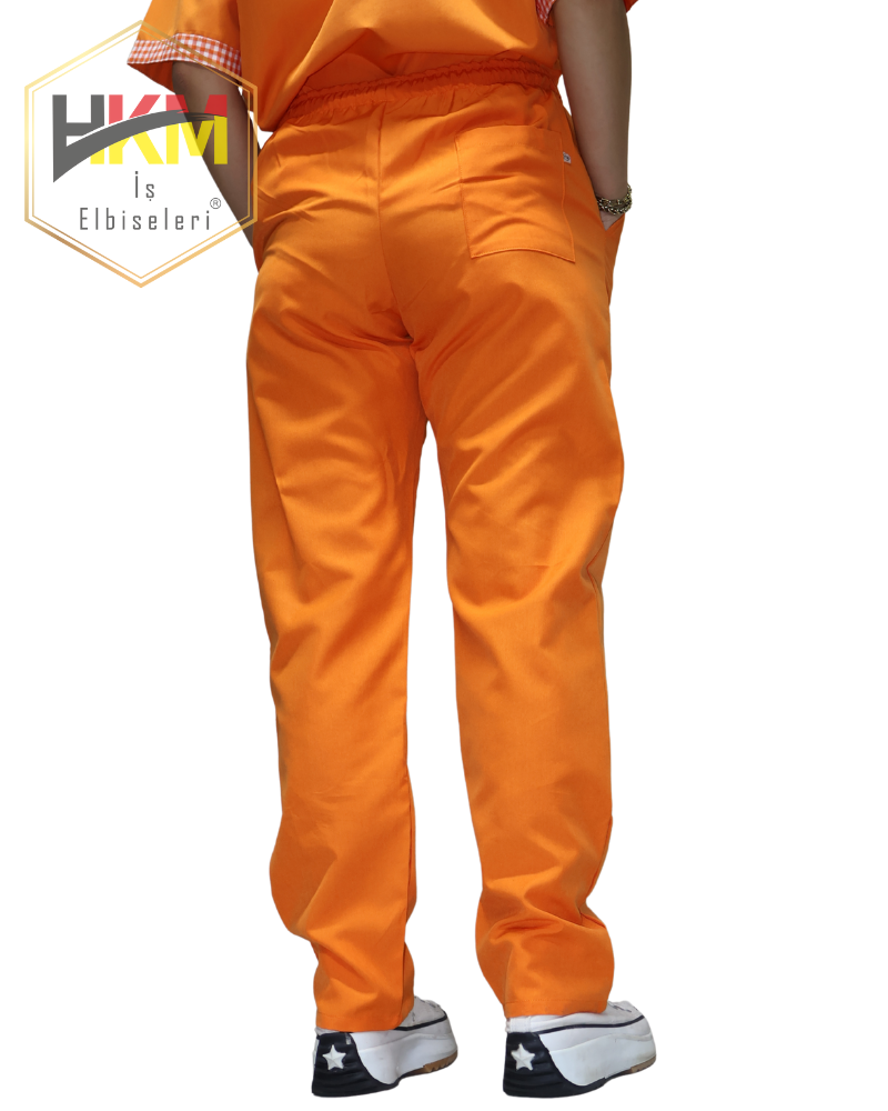 Turuncu-Kareli Alpaka Kadın Takım