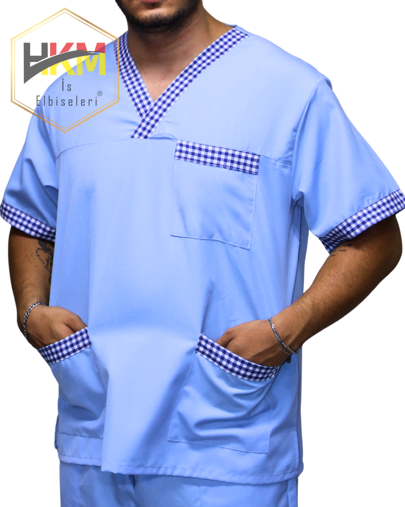 Mavi-Kareli Alpaka Erkek Takım Mavi-Kareli Alpaka Erkek Takım