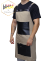 Camel - Siyah Çift Cepli Barista Önlük