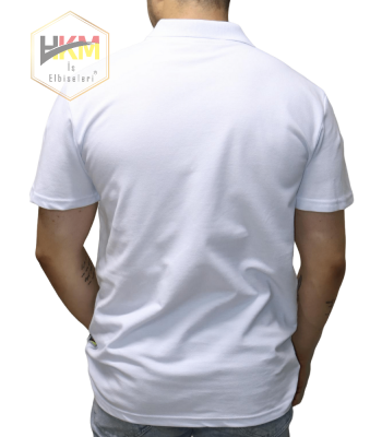 Polo Yaka T-Shirt Beyaz Polo Yaka T-Shirt Beyaz