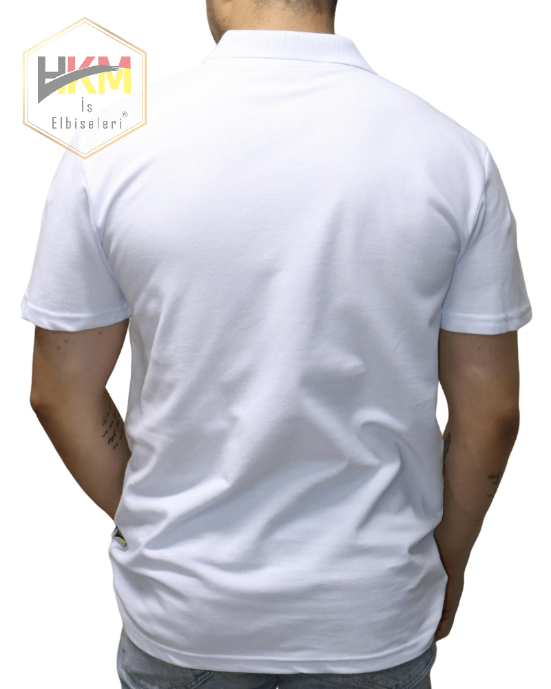 Polo Yaka T-Shirt Beyaz