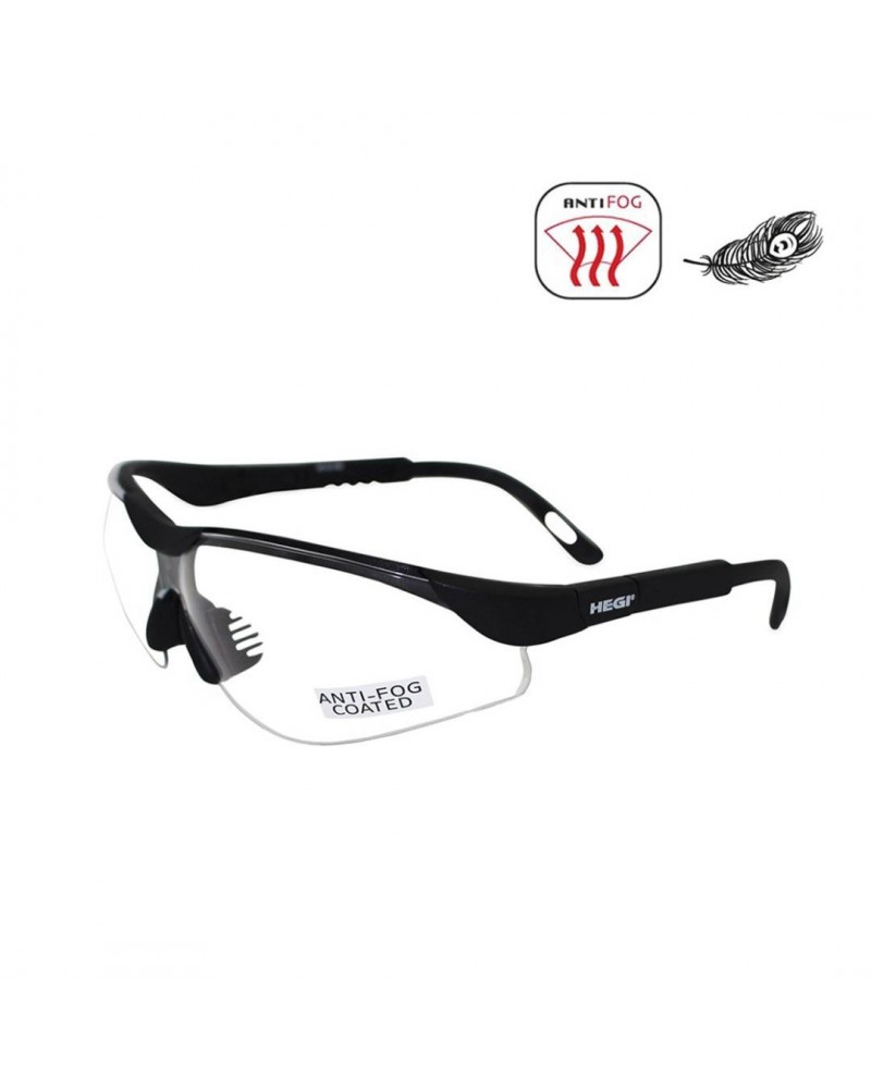 HEGI 91659 SIYAH (CLEAR - AF) KORUYUCU GÖZLÜK