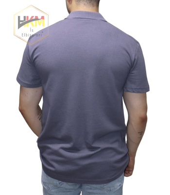Polo Yaka T-Shirt Füme Polo Yaka T-Shirt Füme