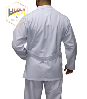 Kısa Boy Klasik Yaka Erkek Doktor Önlüğü
