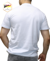 Sıfır Yaka Beyaz Penye T-Shirt
