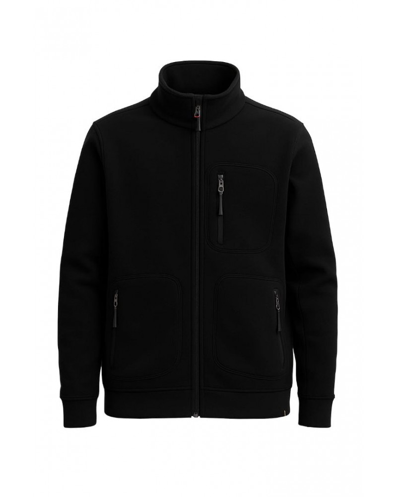 Siyah Fermuarlı Polar  Ceket