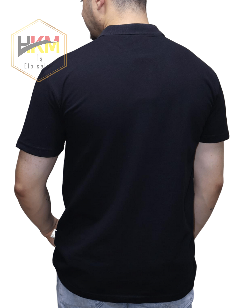 Polo Yaka T-Shirt Siyah