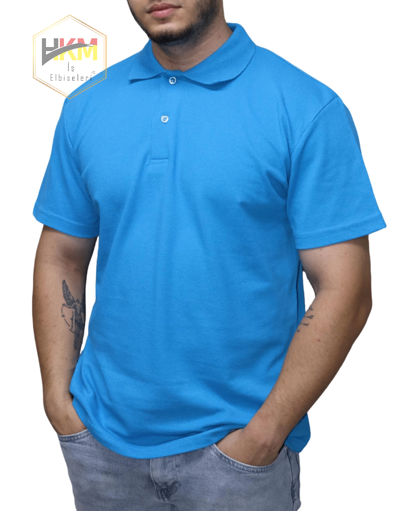 Polo Yaka T-Shirt Turkuaz