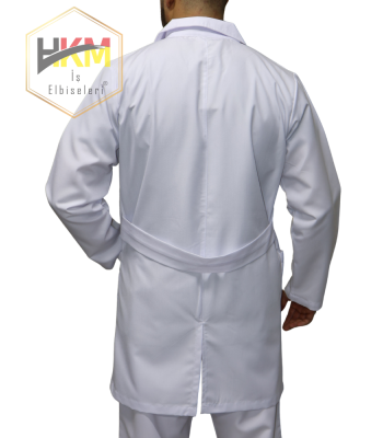 Uzun Boy Klasik Yaka Erkek Doktor Önlüğü