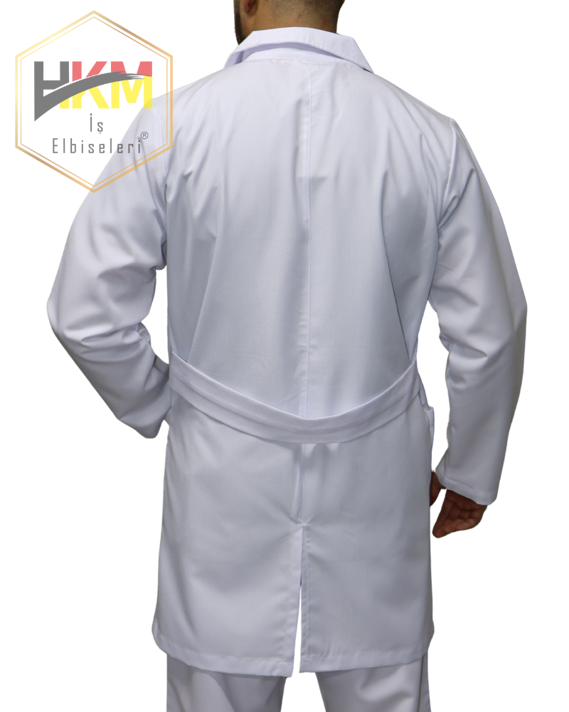 Uzun Boy Klasik Yaka Erkek Doktor Önlüğü Uzun Boy Klasik Yaka Erkek Doktor Önlüğü
