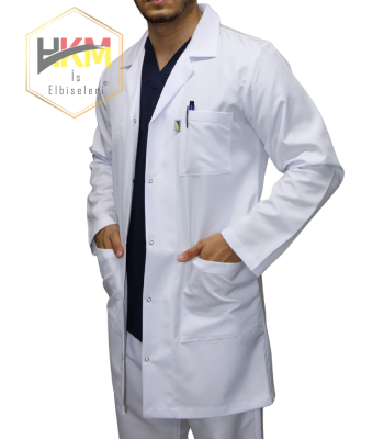 Uzun Boy Klasik Yaka Erkek Doktor Önlüğü