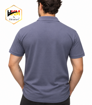Polo Yaka T-Shirt Füme Polo Yaka T-Shirt Füme