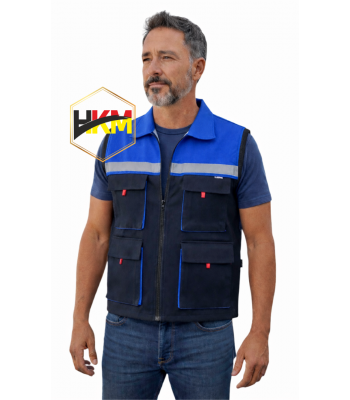 S.Mavi-Lacivert Körüklü Gabardin Yelek