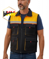 Sarı-Siyah Körüklü Gabardin Yelek